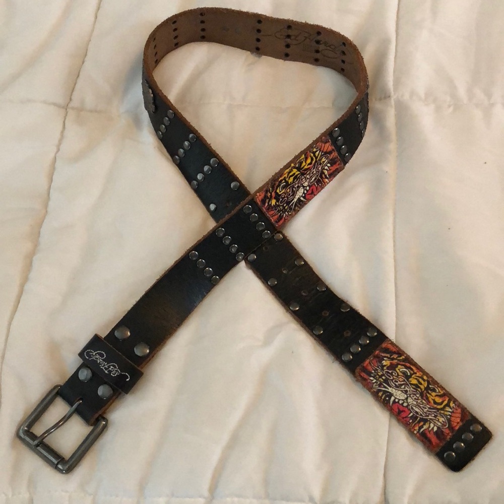 Ed Hardy lion belt size medium
